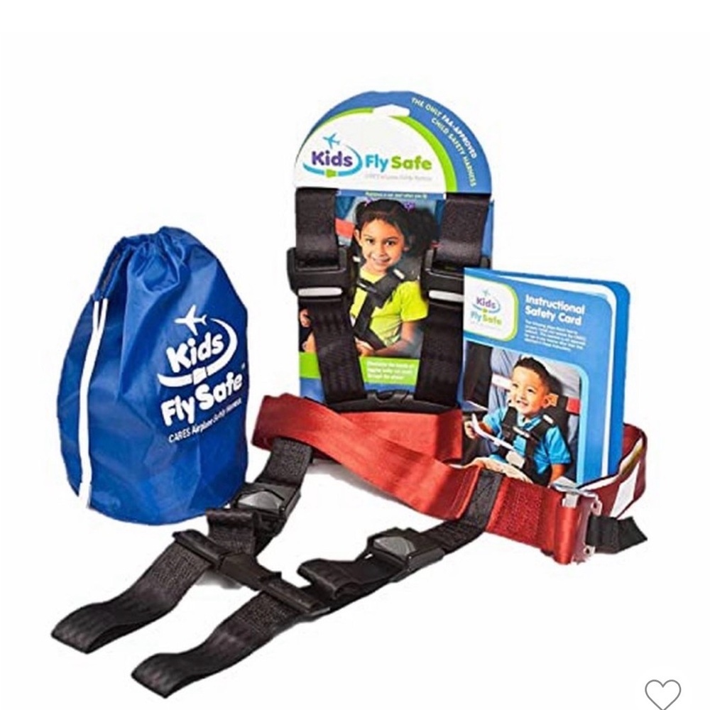 Child Airplane Safety Harness - Red and Black